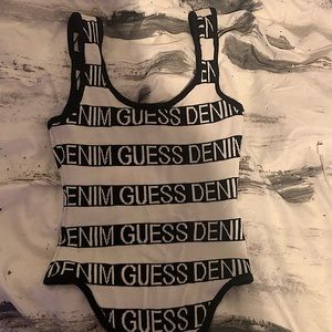 Black and white bodysuit